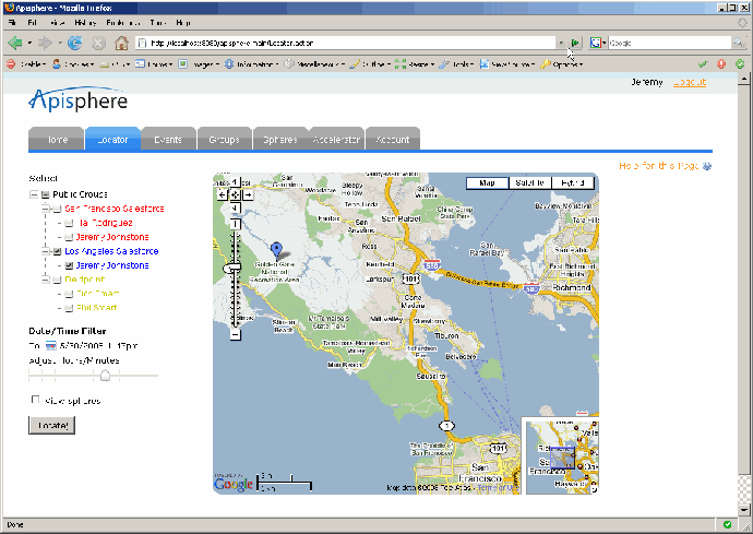 Apisphere Location Based Mapping